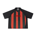 LABEL Unisex Striped Mesh Boxy Soccer Jersey