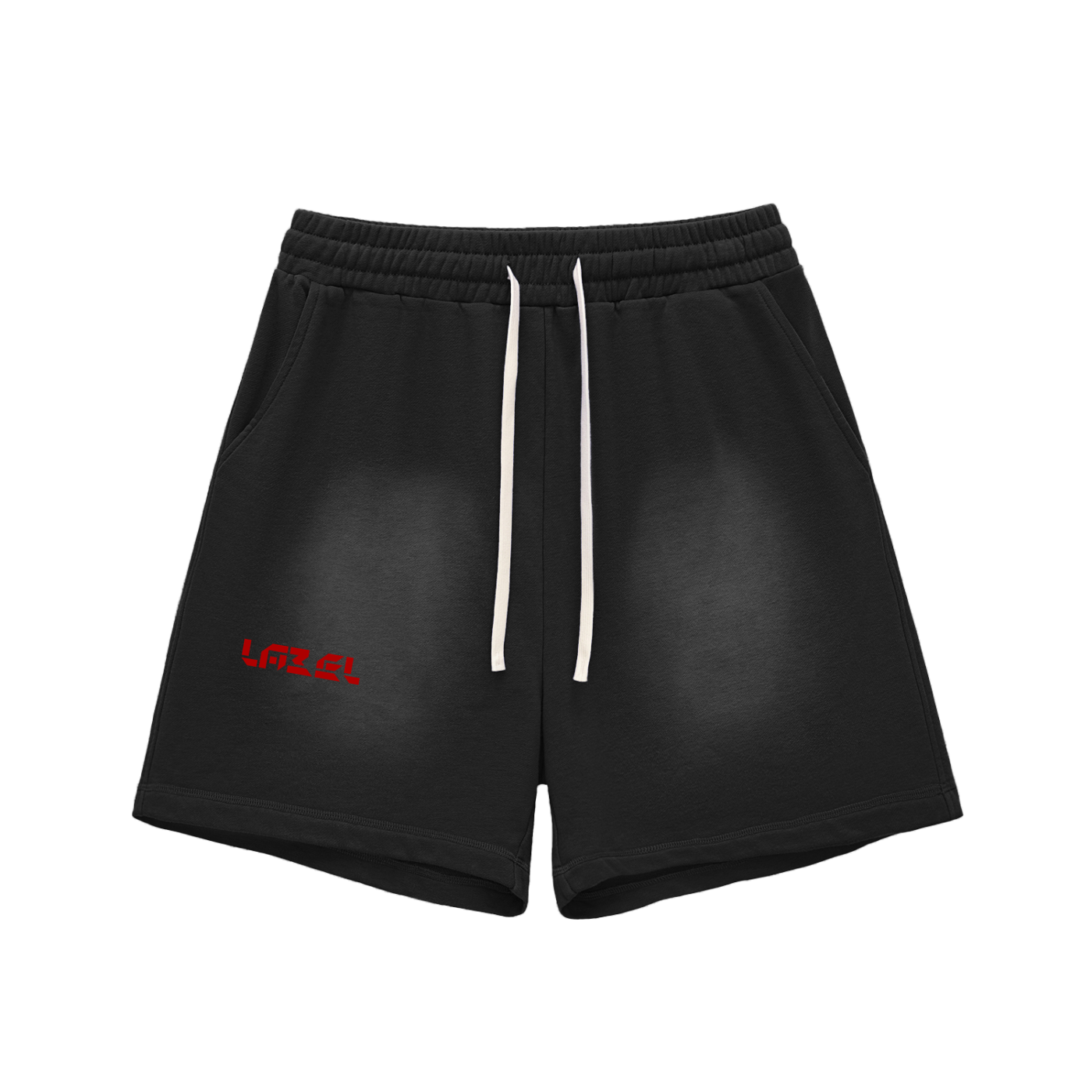 LABEL Sun Fade Raw Edge Cotton Shorts