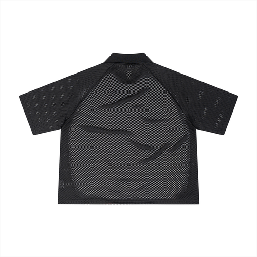 LABEL Unisex Striped Mesh Boxy Soccer Jersey